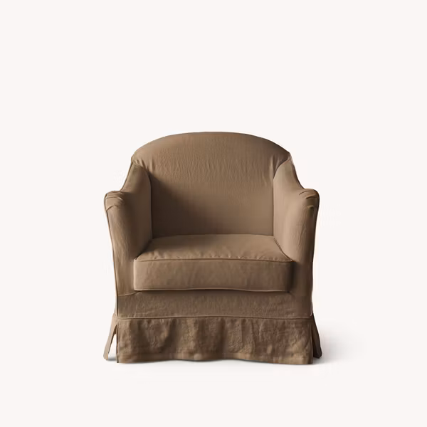 Ines Linen Armchair Dusty Ochre
