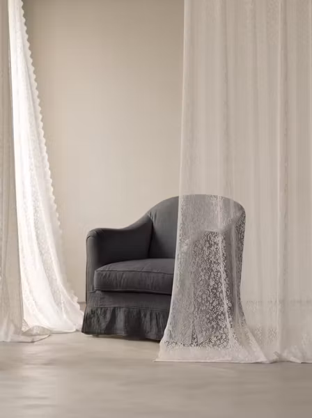 Ines Linen Armchair Charcoal