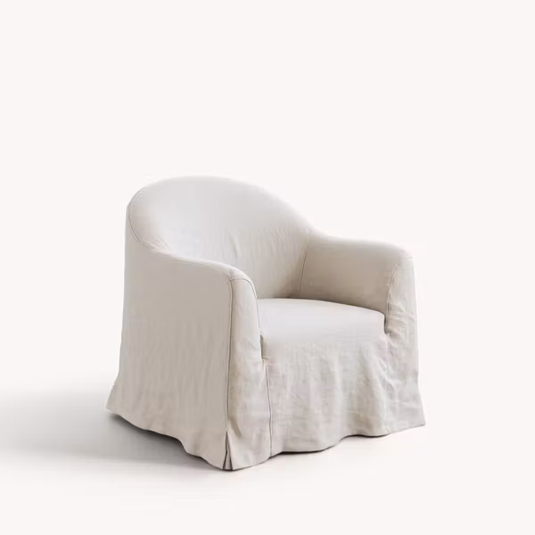 Siena Linen Armchair Warm White