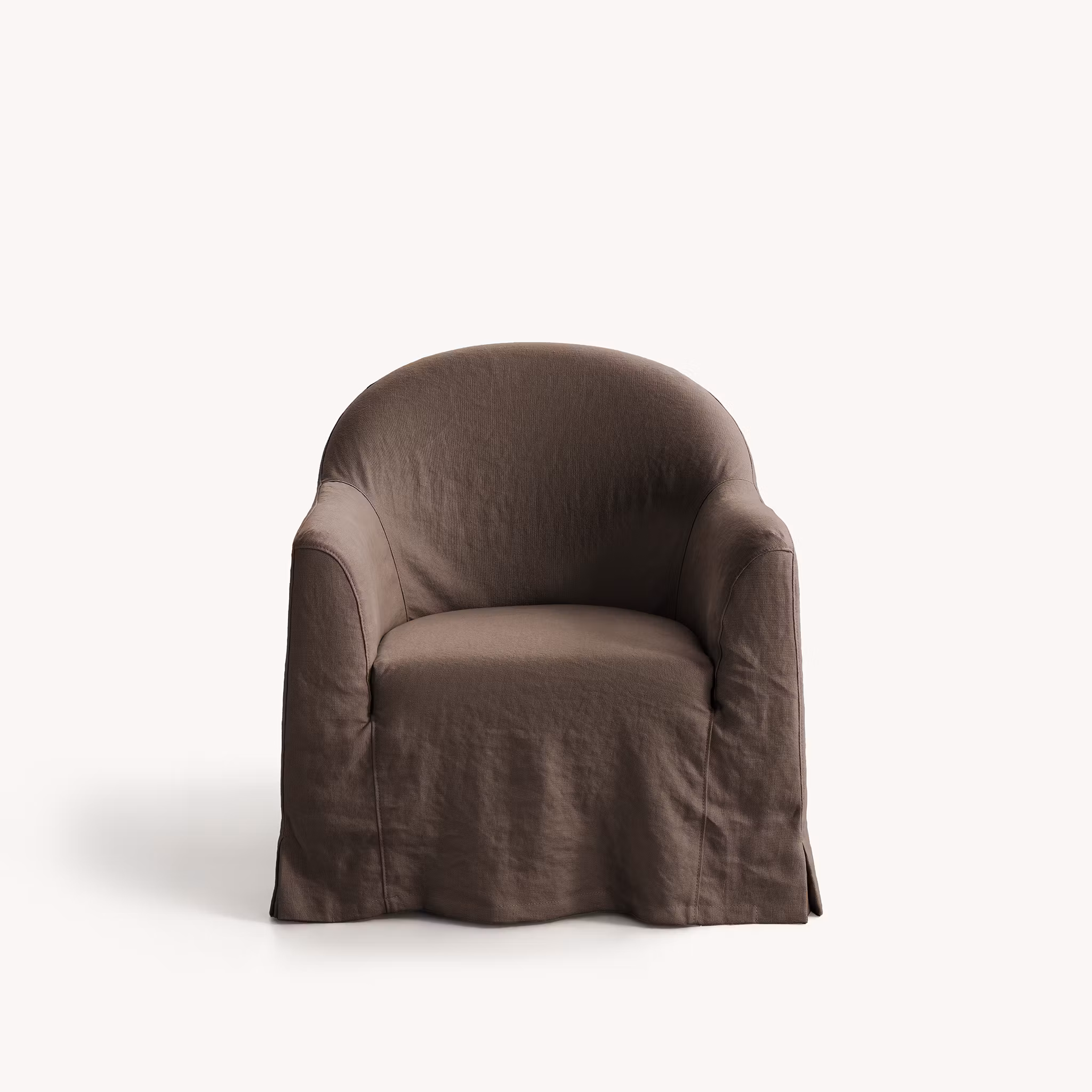 Siena Linen Armchair Walnut