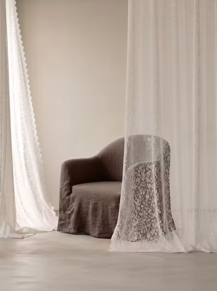 Siena Linen Armchair Walnut