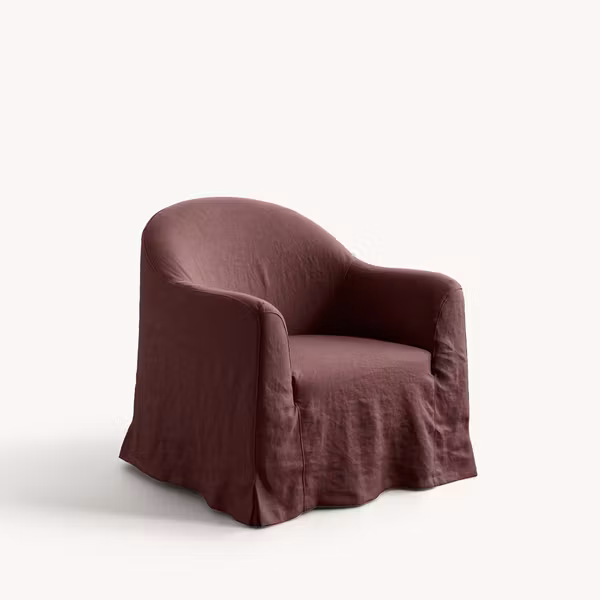 Siena Linen Armchair Wine