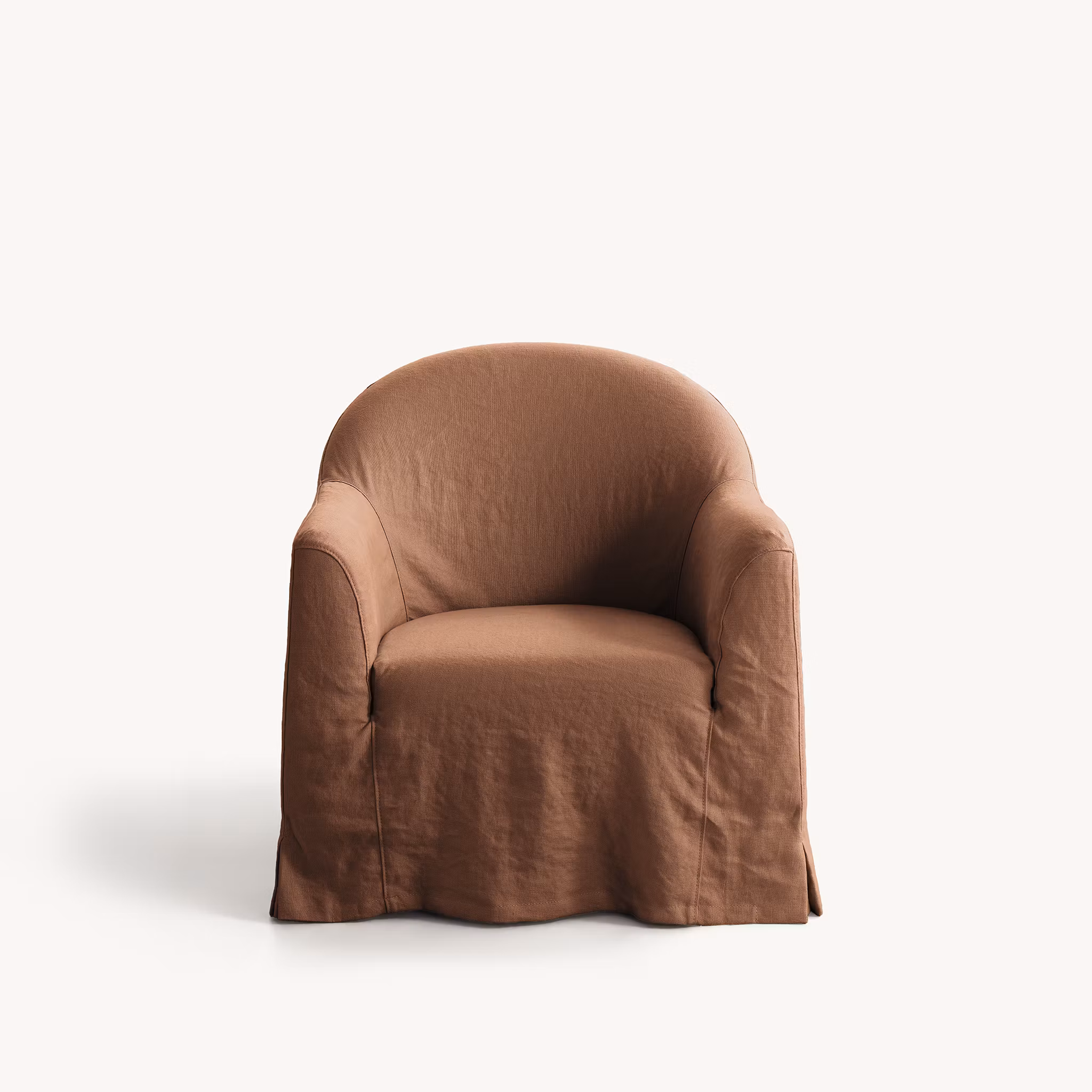 Siena Linen Armchair Terracotta