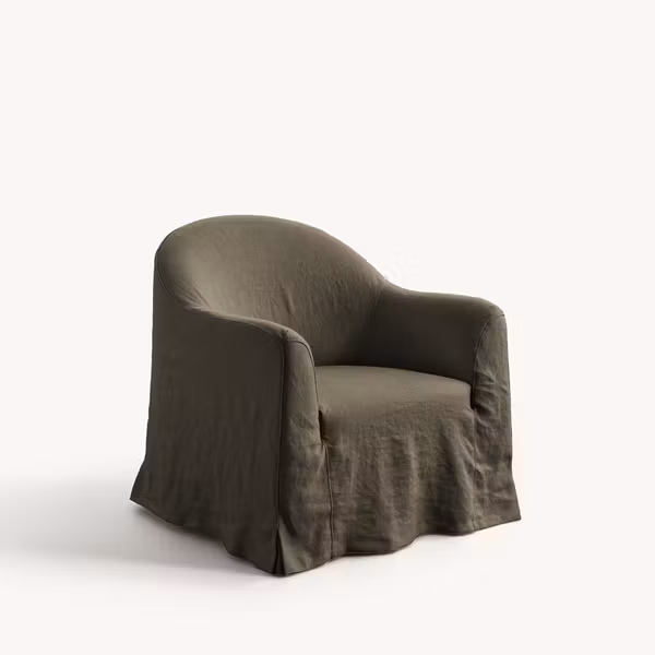 Siena Linen Armchair Olive