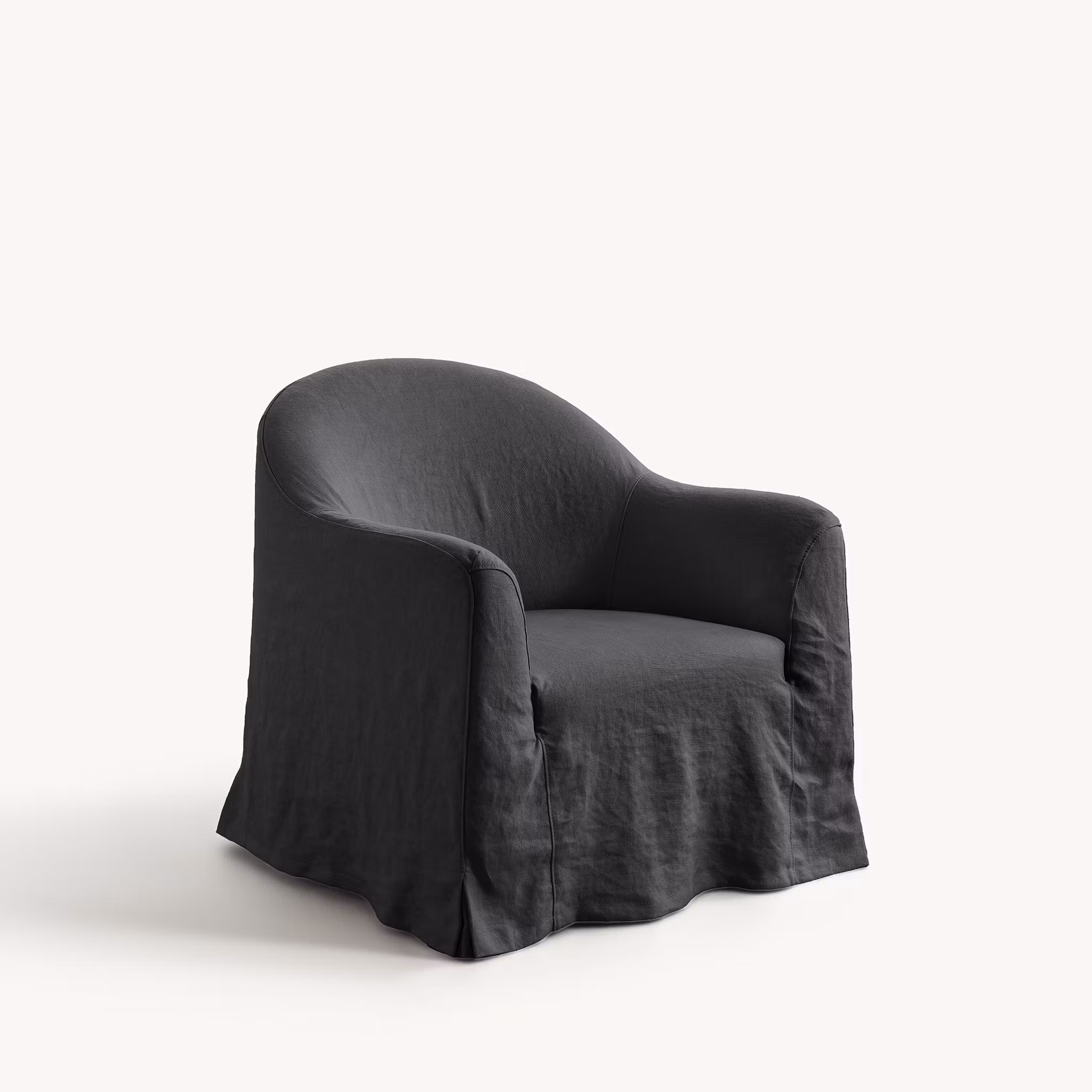 Siena Linen Armchair Charcoal