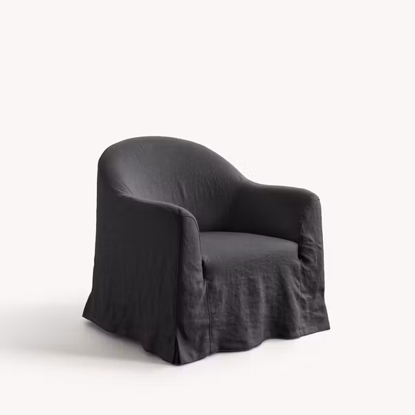 Siena Linen Armchair Charcoal