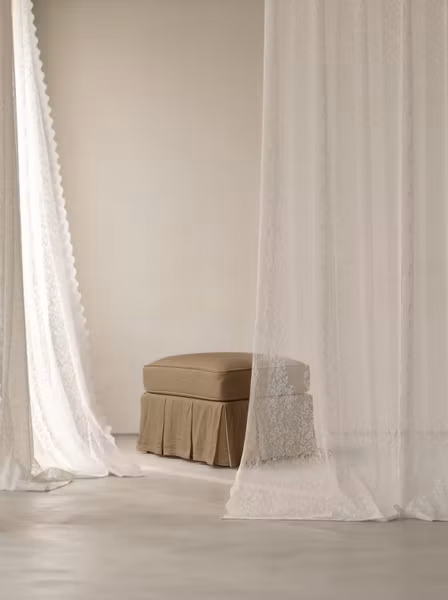 Gigi Linen Ottoman Dusty Ochre