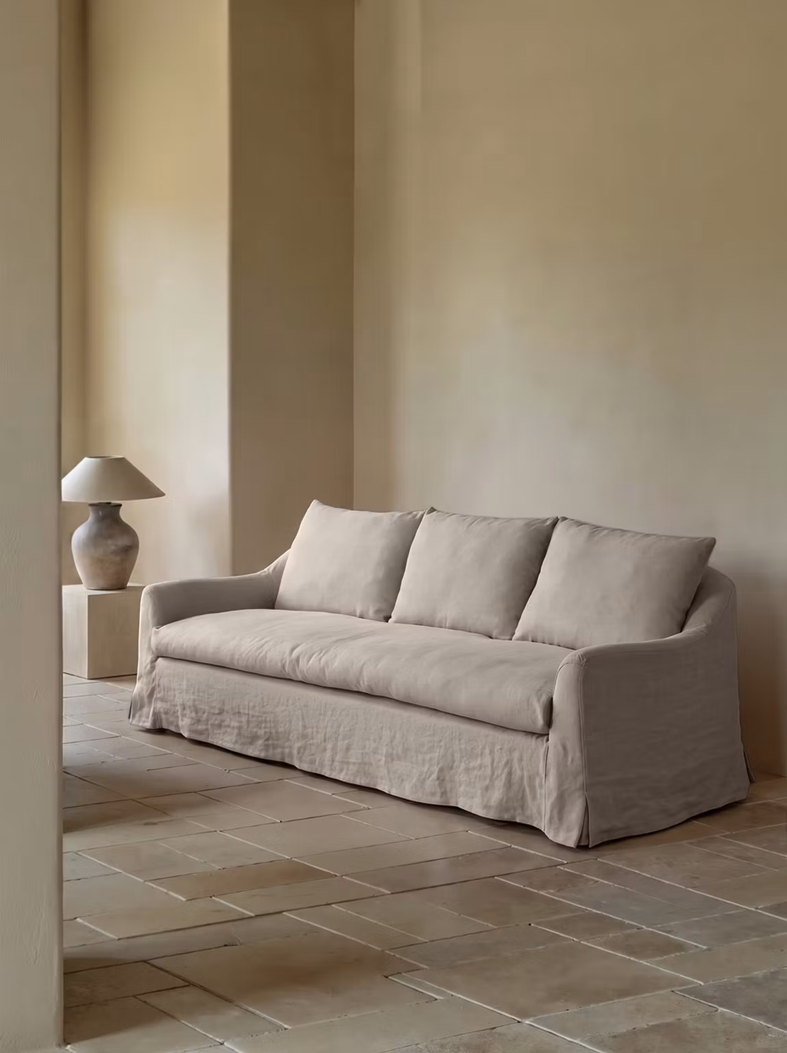 Siena Linen Sofa Oatmeal