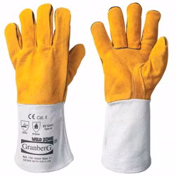 6-pack Granberg® svetshandskar i oxspalt, helfodrade