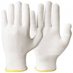 12-pack Granberg® bomullshandskar med Lycra® och mikronoppor i vinyl/PVC
