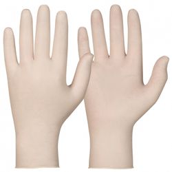 100-pack Engångshandskar i latex, puderfria
