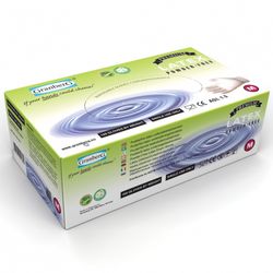 100-pack Engångshandskar i latex, puderfria
