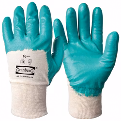 12-pack Granberg® arbetshandskar med nitrilöverdrag