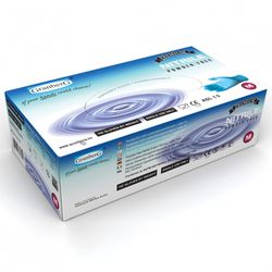 100-pack Kemikalieresistenta Engångshandskar i Nitril, puderfria.