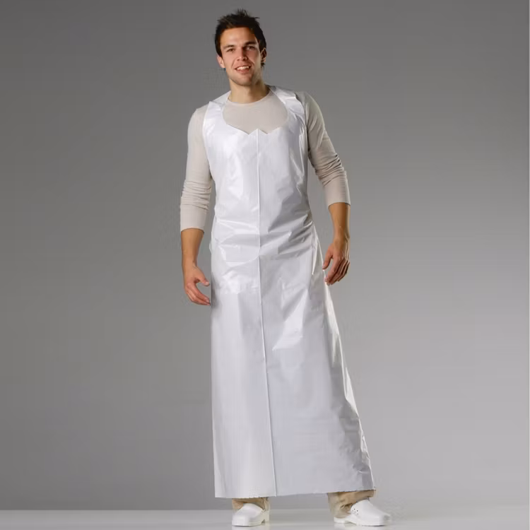 250-pack engångsförkläde, LDPE 150 cm.