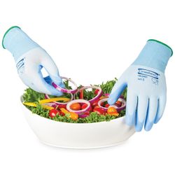 12-pack Matgodkända montagehandskar med PU-beläggning