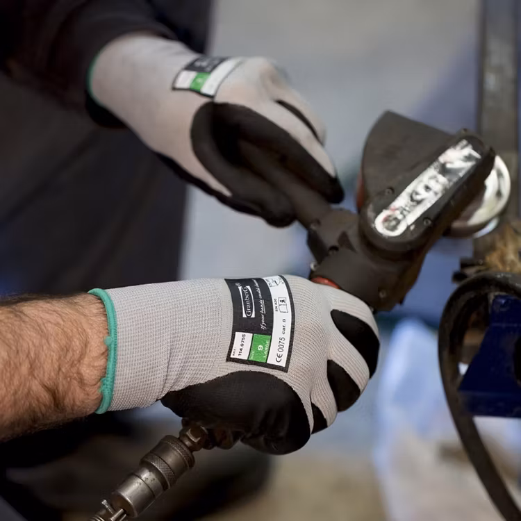 12-pack Montagehandskar med nitrilskumbeläggning