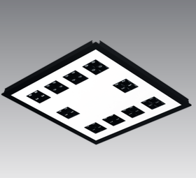 Lamptime LED infälld, prismatisk ljus 40W 600 x 600, Standard (5st)