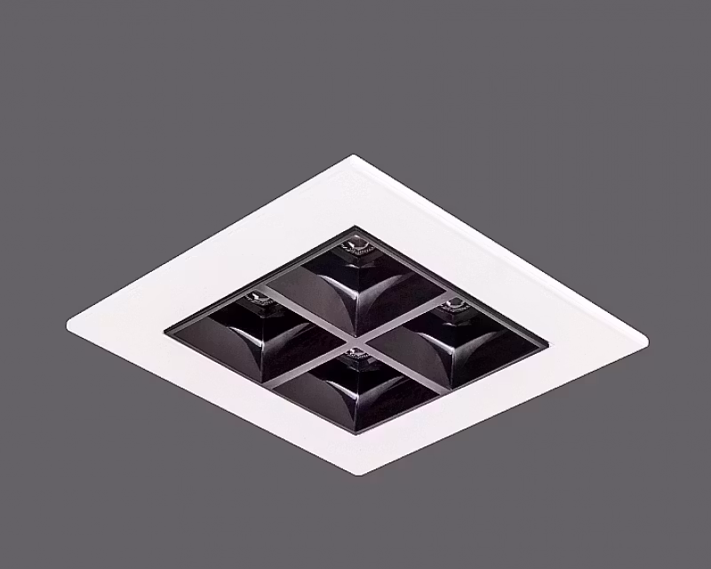 Epic infälld takarmatur med mörk reflektor