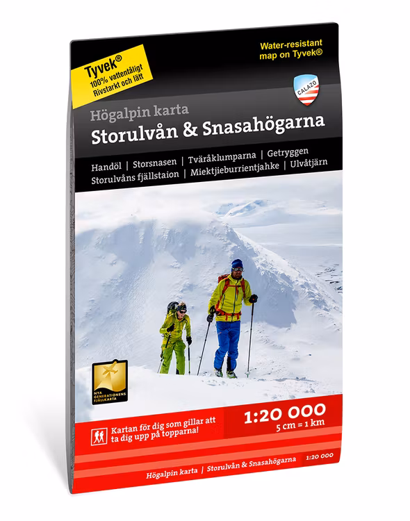 Calazo Högalpin karta Sylarna 1:20.000