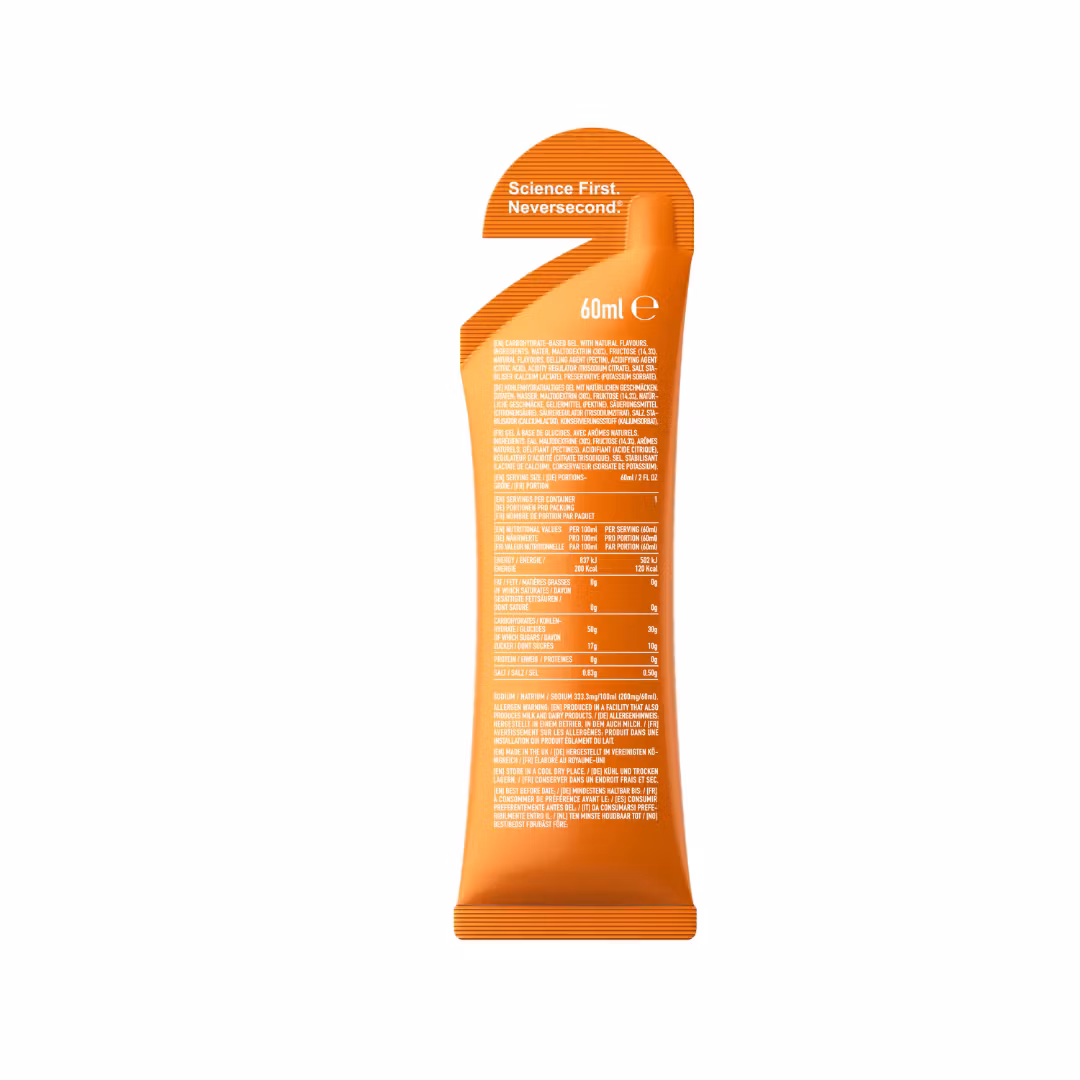 Neversecond C30 Orange Energy Gel Box 12st