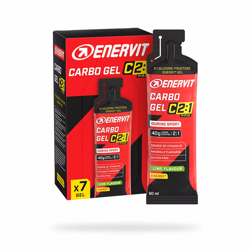 Enervit Carbo Gel C2:1PRO Limette - 12 Stk
