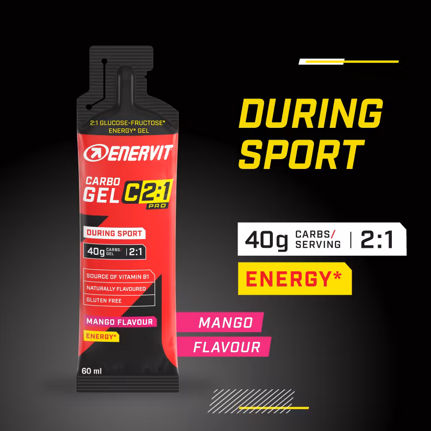 Enervit Carbo Gel C2:1PRO Mango - 7 Stück