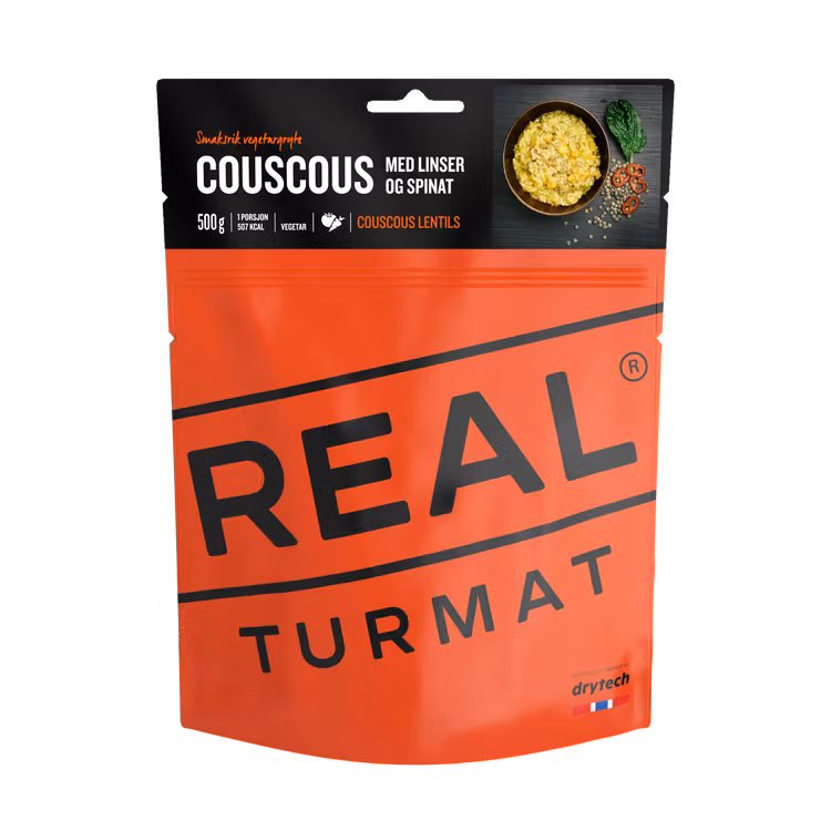 REAL Turmat Couscous with Lentils and Spinach