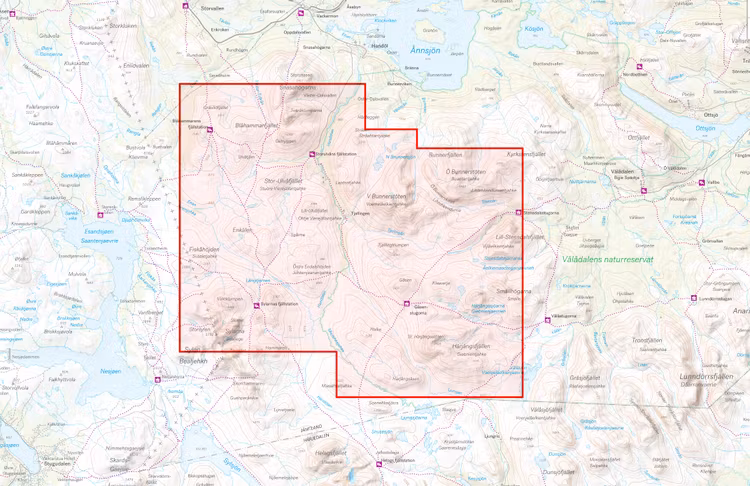 Calazo Jämtlandstriangeln 1:25 000