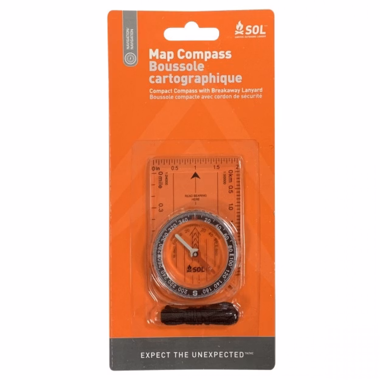 Survive Outdoors Longer Map Compass