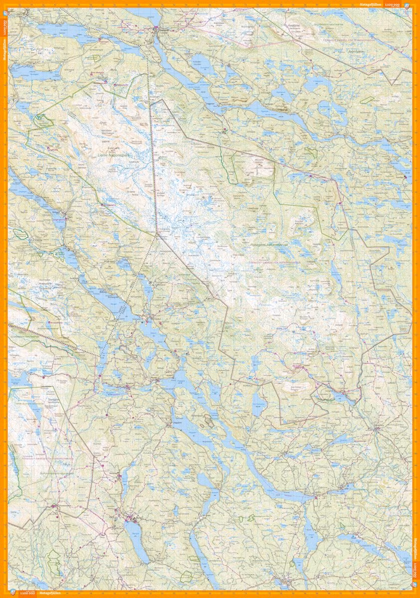 Calazo Gäddede, Hotagsfjällen och Skalstugan 1:100.000