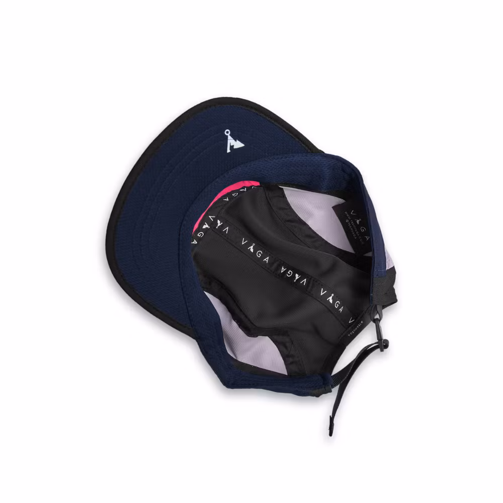 Våga Club Cap - Black/Navy/Lilac/Neon Pink
