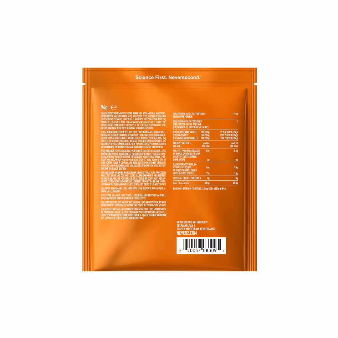 Neversecond C90 Orange Energy Drink Mix