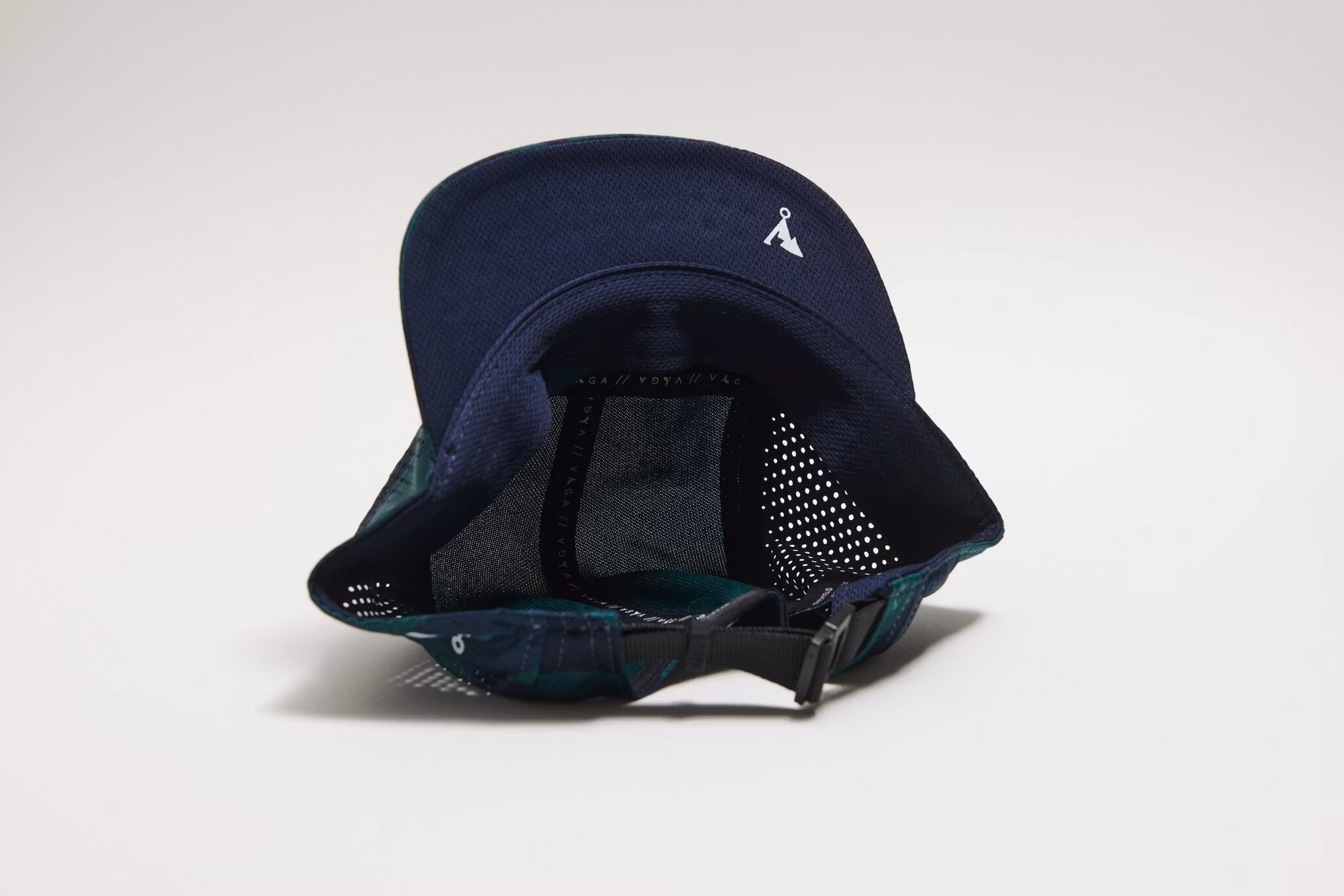 Våga Ltd Print Feather Racing Cap - Navy/Racing Green/Navy Blue