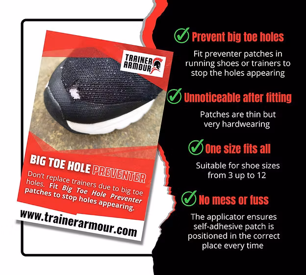 Trainer Armor Big Toe Hole Preventer
