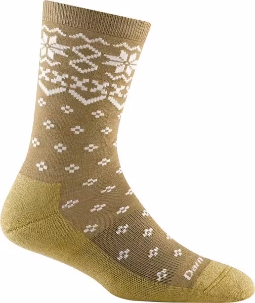 Darn Tough Women's Shetland Crew Lightweight Lifestyle Sock - Honey