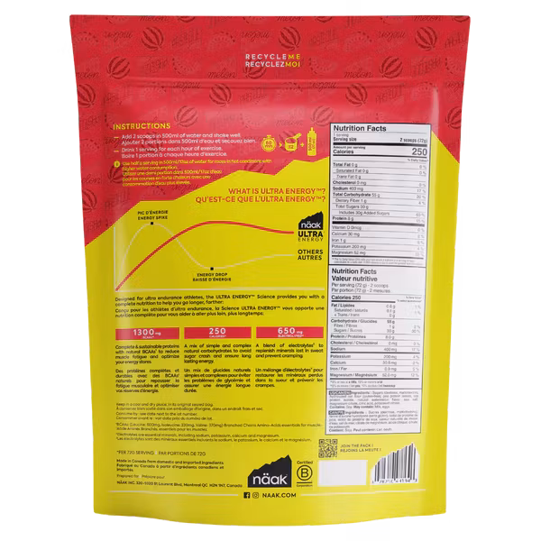 Näak Energy Drink Mix Bag 720 g - Watermelon