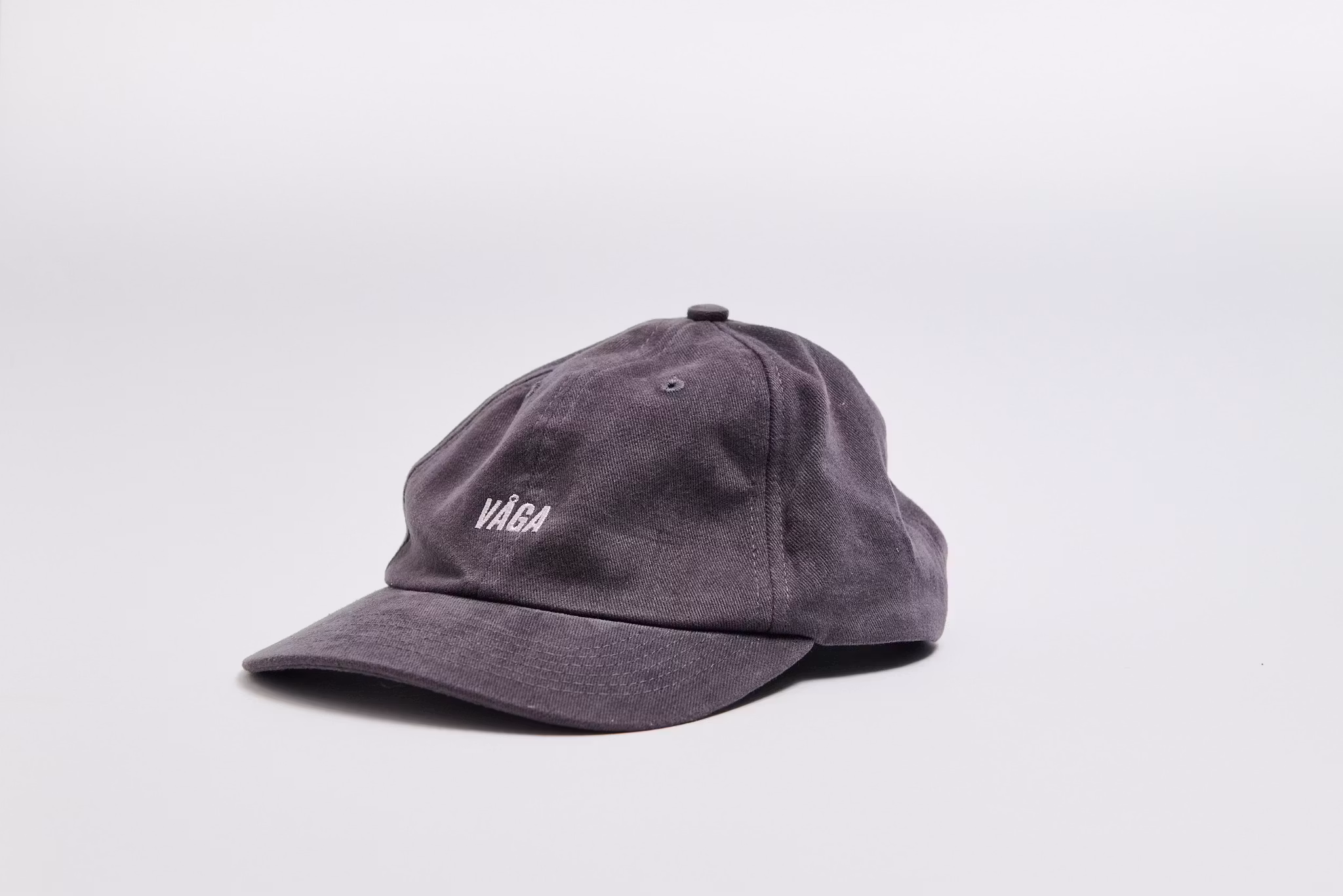 Våga Washed Cotton Cap - Washed Charcoal/Black