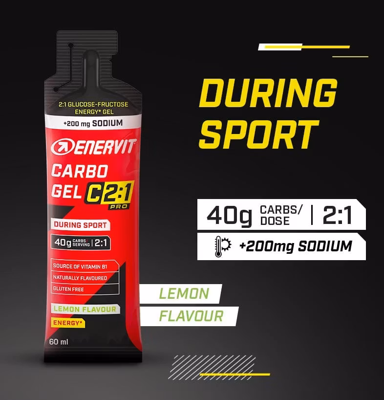 Enervit Carbo Gel C2:1PRO Lemon with sodium