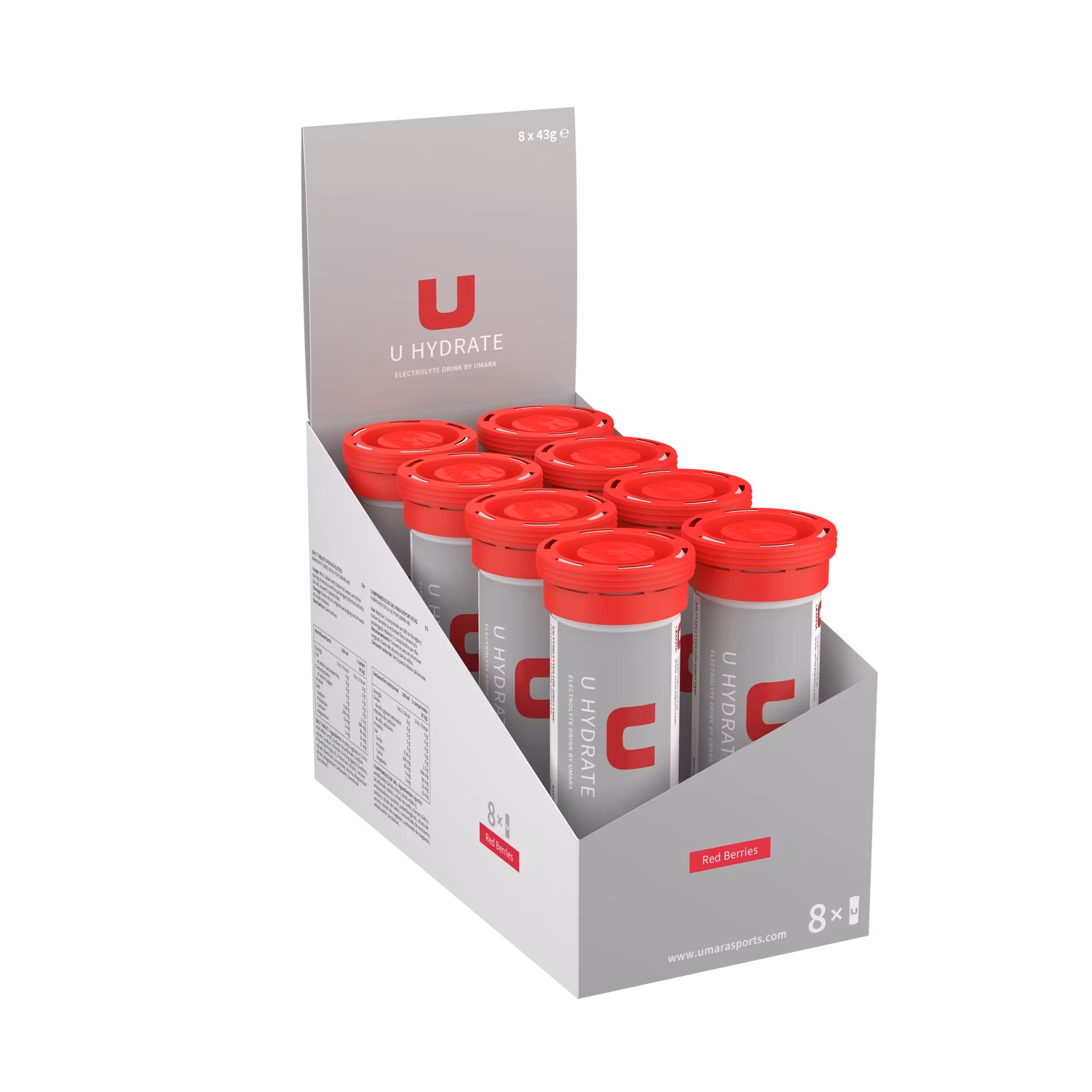 Umara U Hydrate Röda bär (8x10st)