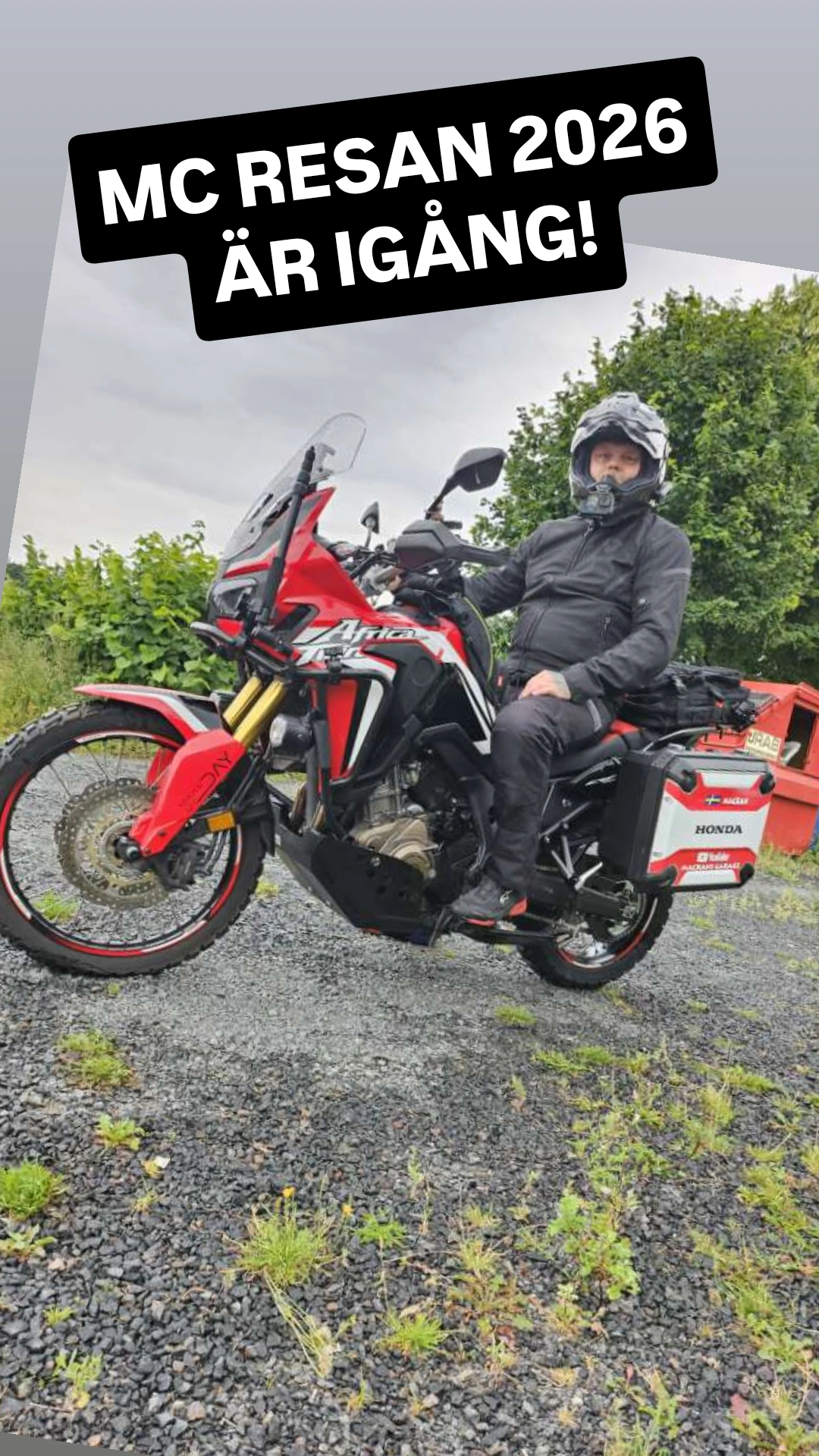 Mc resan har börjat! / The motorcycle adventure has begun!