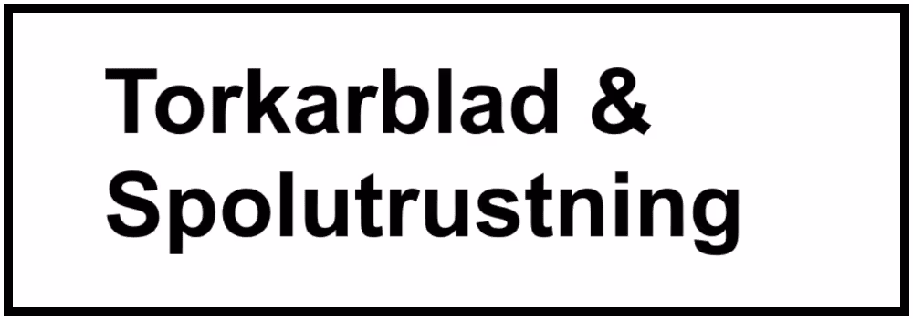 Torkarblad och spolutrustning - Mackans Garage