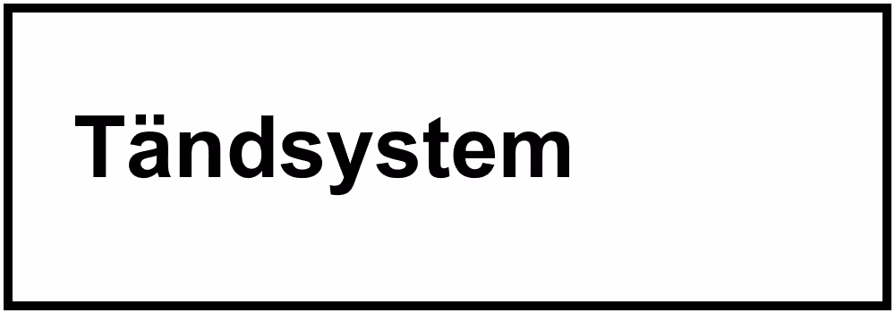 Tändsystem - Mackans Garage