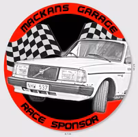Ditt namn på bilen! + race sponsor dekal - 1000kr
