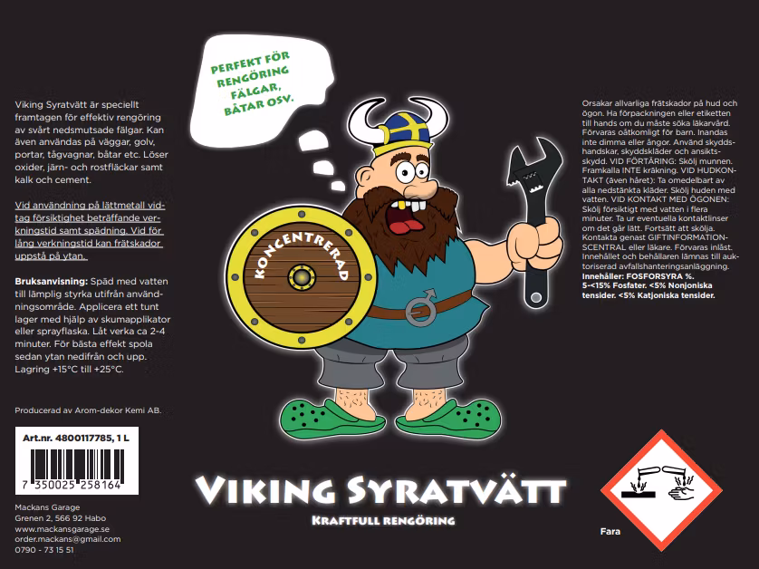 STORPACK - Viking Syratvätt 3x5 liter- *nytt recept*