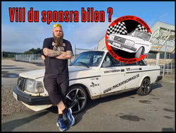 RACE SPONSOR rund dekal!  500kr