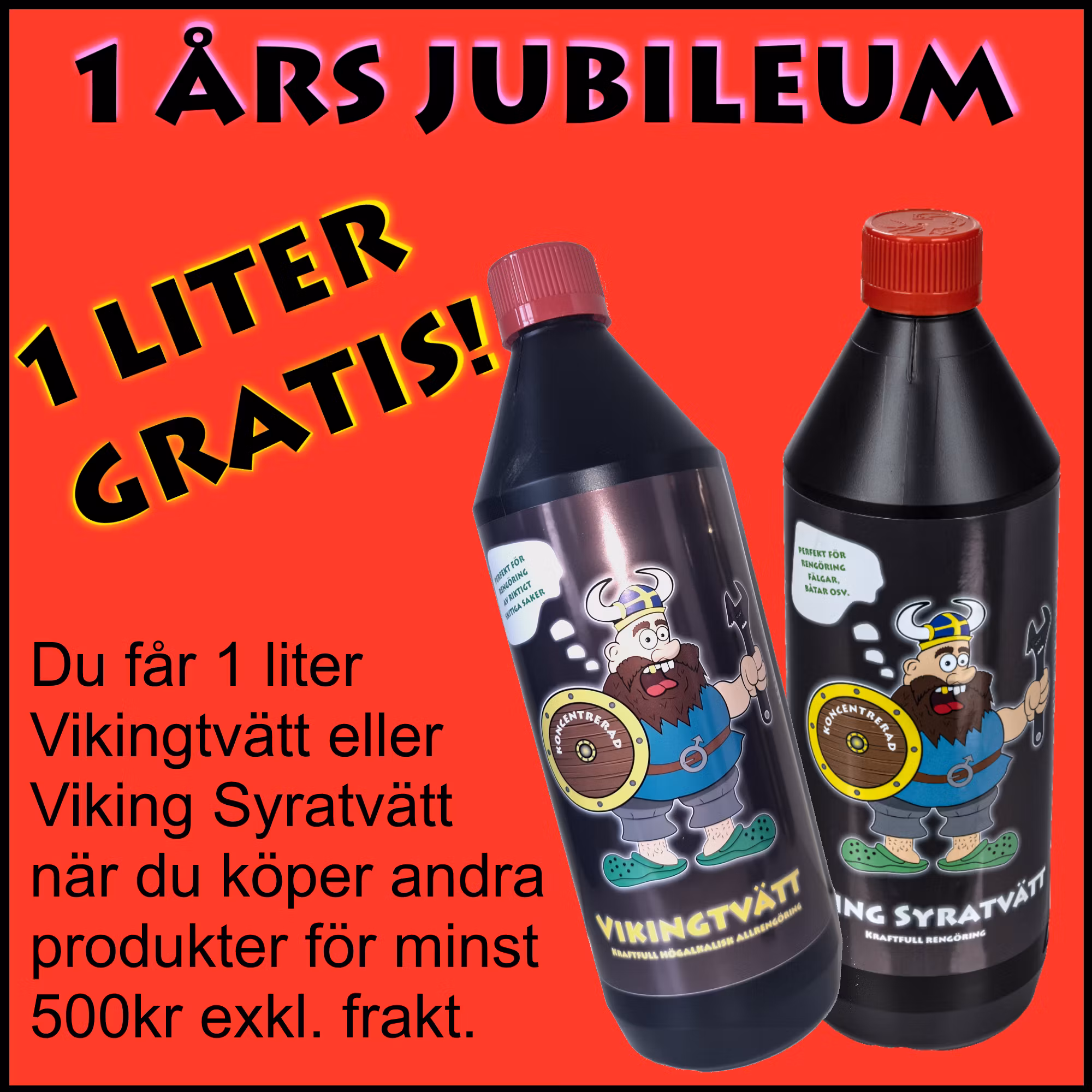 GRATIS VIKING SYRATVÄTT - LÄGG I VARUKORG, ange rabattkod syra100 i kassan
