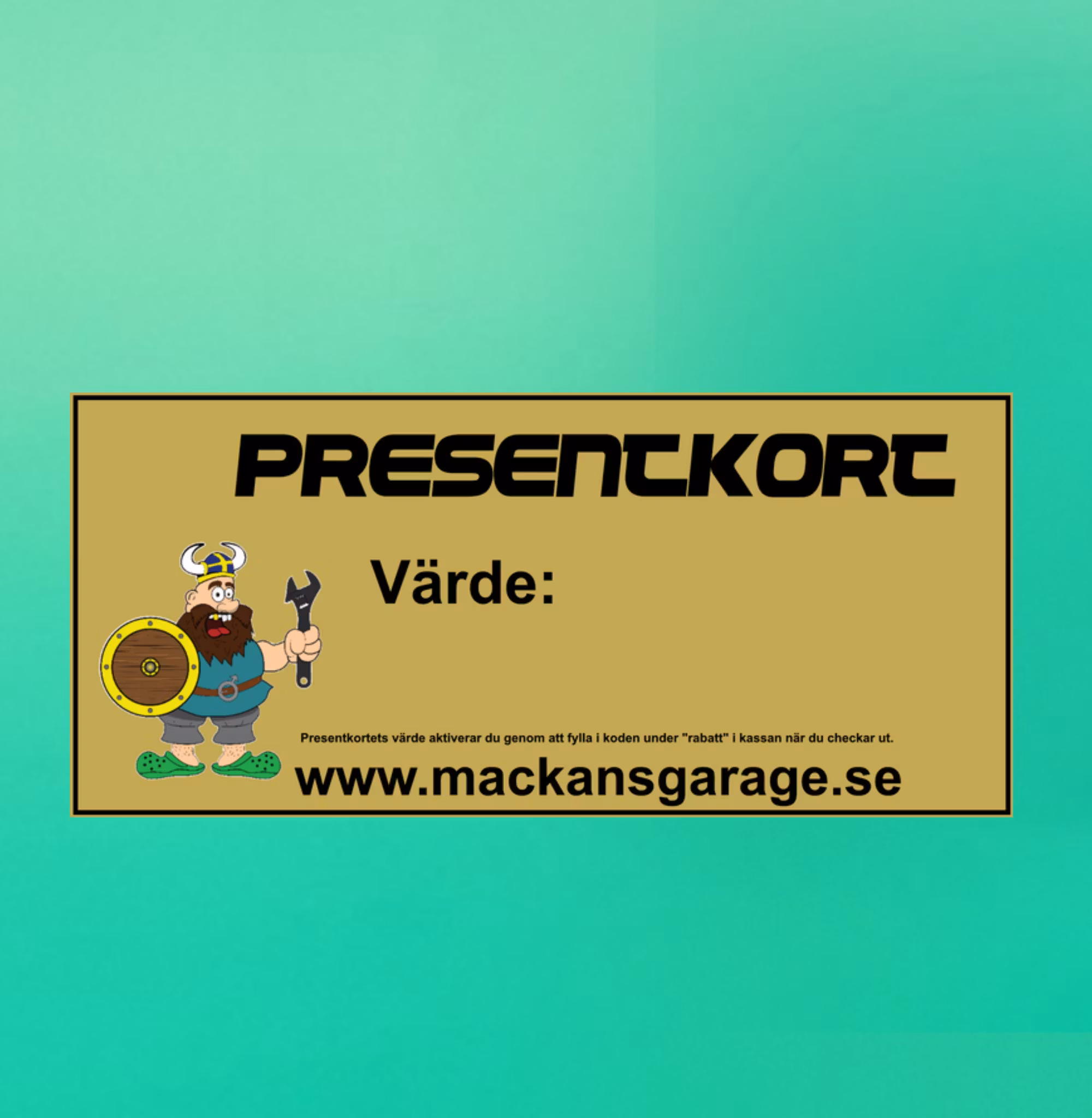 Presentkort 100 - 3000kr