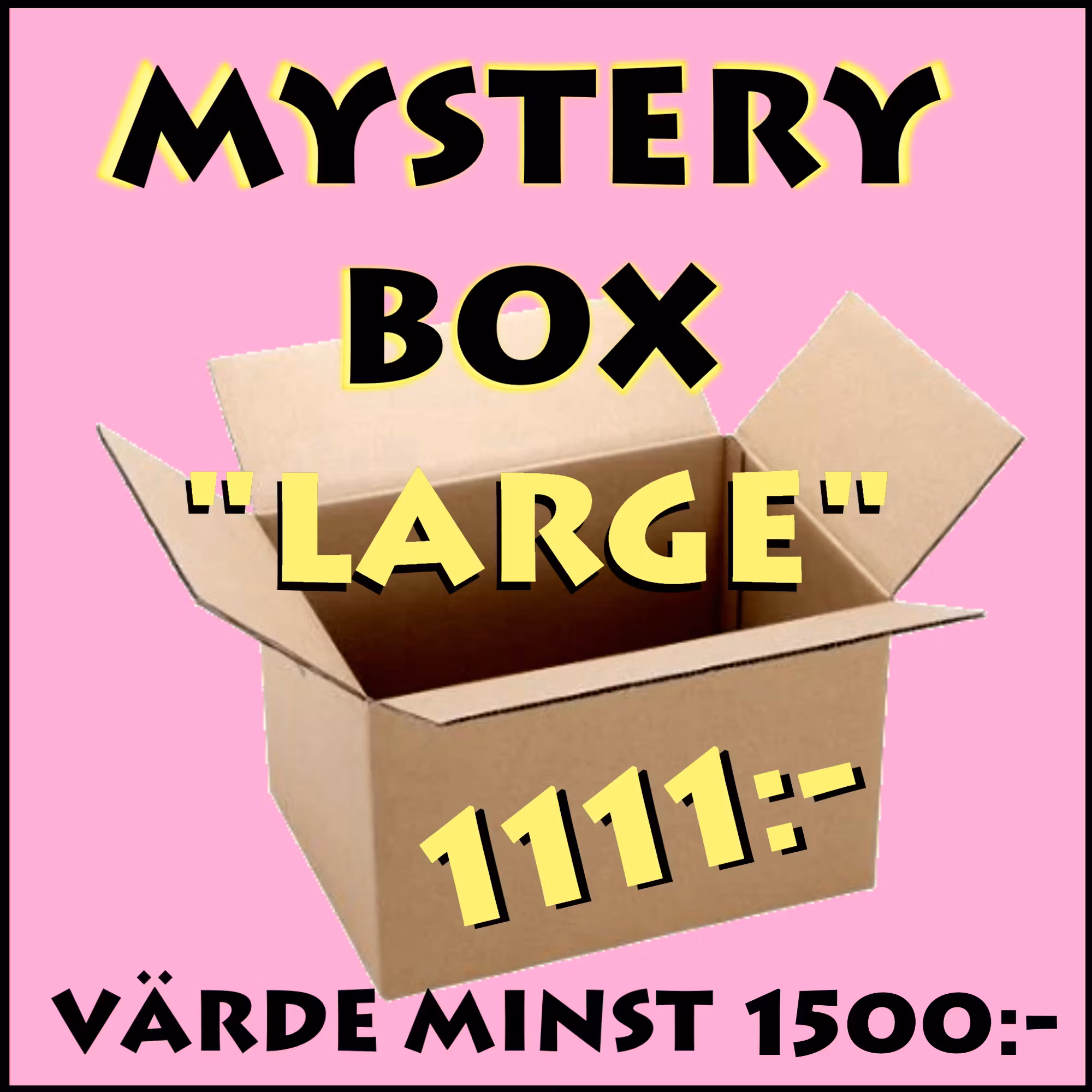 Mystery Box "Large" - Värde minst 1500:-