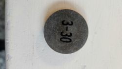 Ventil Shims / Ventiljusterbricka 3,30mm